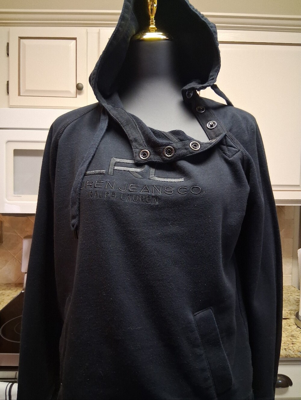 Ralph Lauren Black Long Sleeve Pullover Jersey
